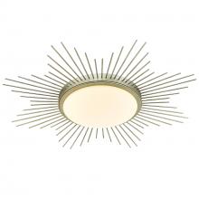  9126-FM24 WG-OP - Kieran WG 24" Flush Mount in White Gold with Opal Glass